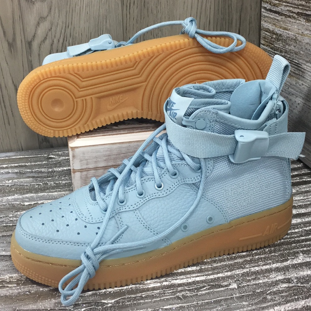 NIKE SF AF1 MID (GS) ocean bliss/ocean bliss - Picture 4 of 8